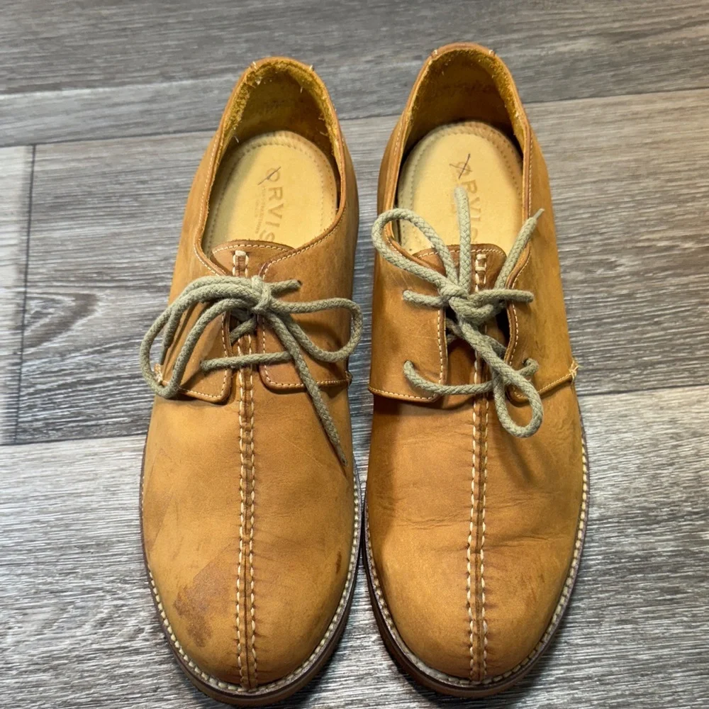 Orvis Tan Leather Men's Oxfords size 11.5 (s259)